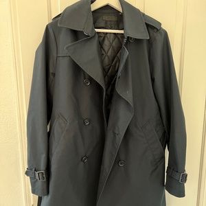 Uniqlo Men's Navy Trench Coat, Excellent Condition! sz XS runs large